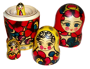 Nested Russian dolls